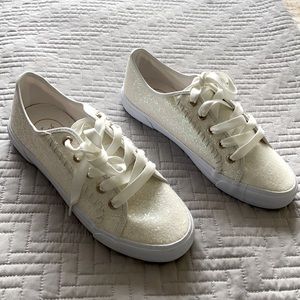 Jack Rogers New White Sparkle keds